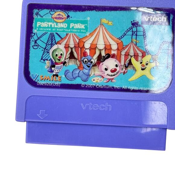 Vtech Vsmile Cars Rev It Up In Radator Spring & Cranium Partyland Park Cartridge - Picture 5 of 5